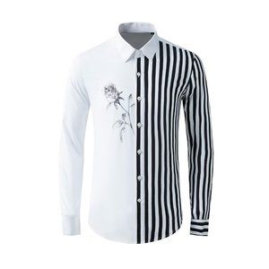 Men's stylish casual striped shirt